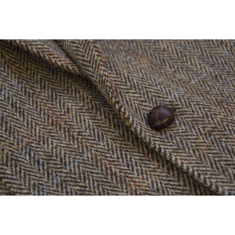 Veste Homme Tweed Laine PJ PAUL JONES - Blazer Britannique 2 Boutons, Coupe Droite, Pour Costume Ou Style Décontracté