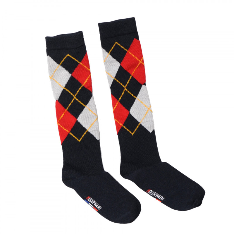 Chaussettes jacquard en laine