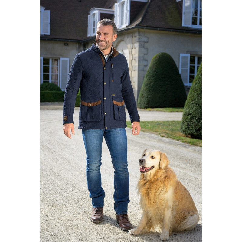 Veste chasse matelassée vert 100 Olive Noire / Kaki Homme