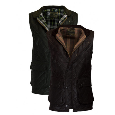 gilet homme marron foncé