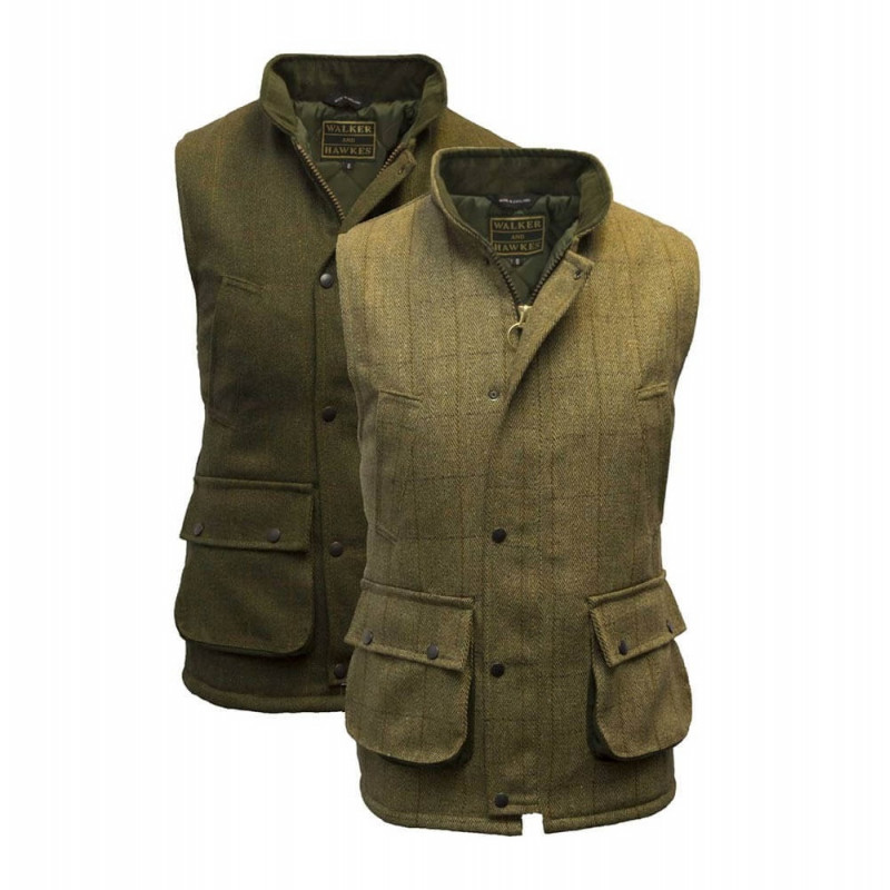 gilet en tweed