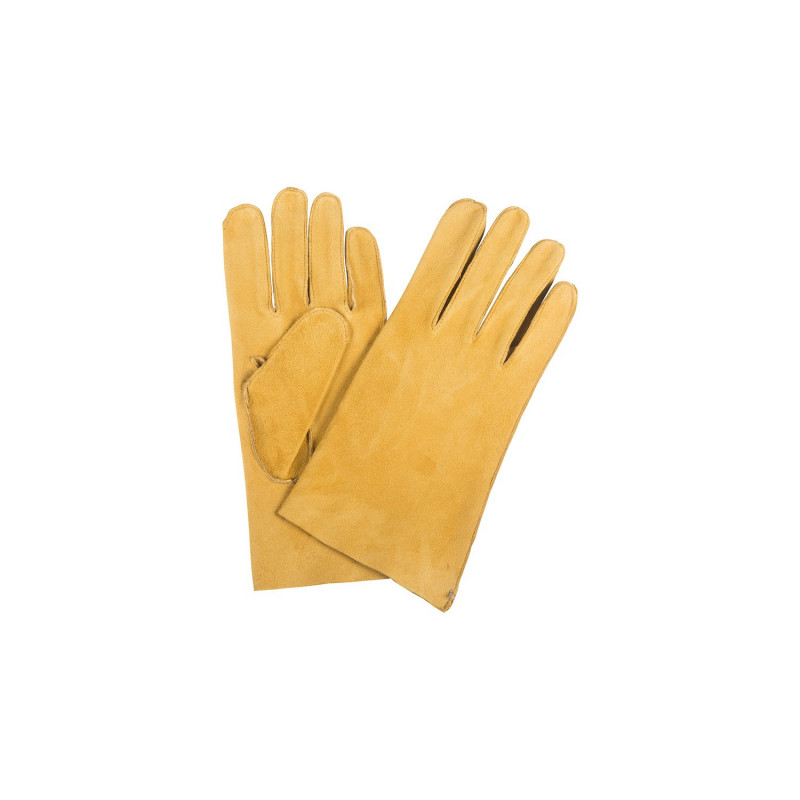 Gants Saumur homme en cuir agneau couleur beige - Guibert Paris